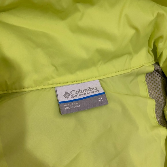 Columbia Size M Womens Light Green Omni-Shield Hooded Windbreaker Jacket - Picture 15 of 16